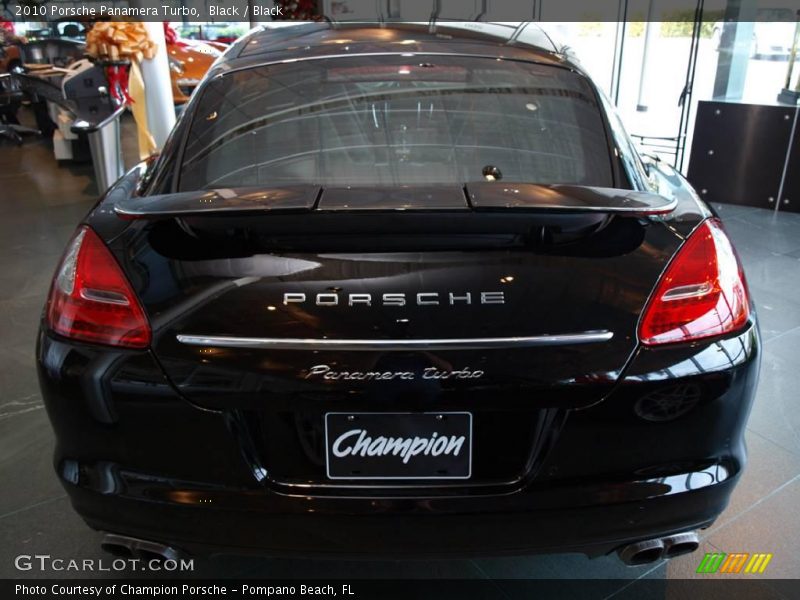 Black / Black 2010 Porsche Panamera Turbo