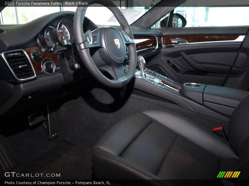 Black / Black 2010 Porsche Panamera Turbo
