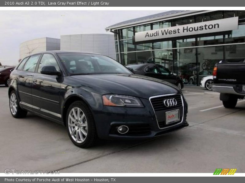 Lava Gray Pearl Effect / Light Gray 2010 Audi A3 2.0 TDI