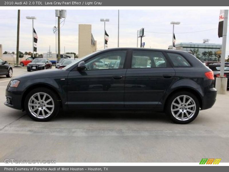 Lava Gray Pearl Effect / Light Gray 2010 Audi A3 2.0 TDI