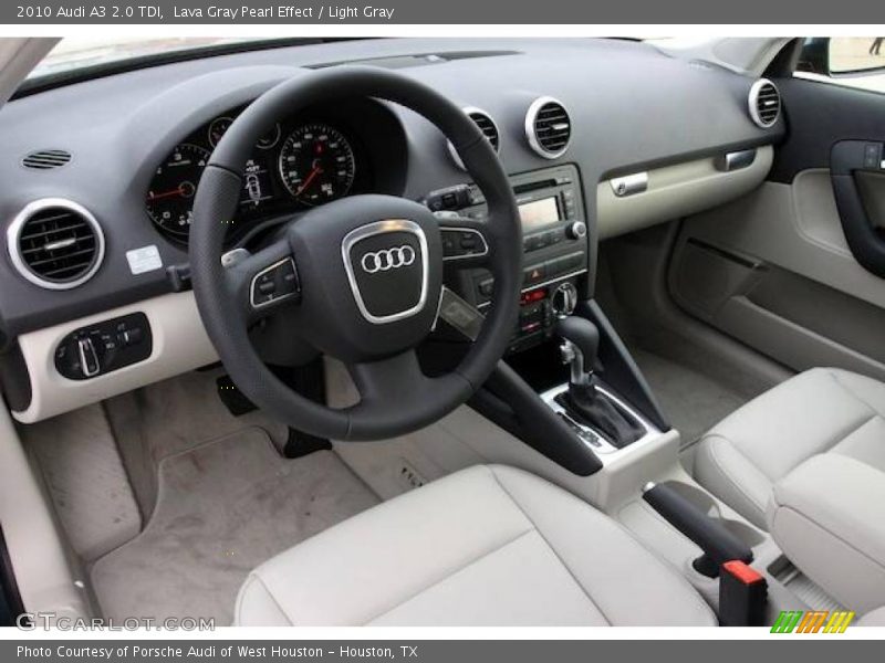 Lava Gray Pearl Effect / Light Gray 2010 Audi A3 2.0 TDI