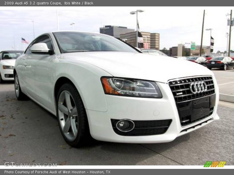 Ibis White / Black 2009 Audi A5 3.2 quattro Coupe