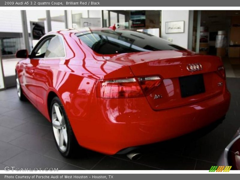 Brilliant Red / Black 2009 Audi A5 3.2 quattro Coupe