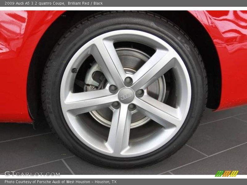Brilliant Red / Black 2009 Audi A5 3.2 quattro Coupe