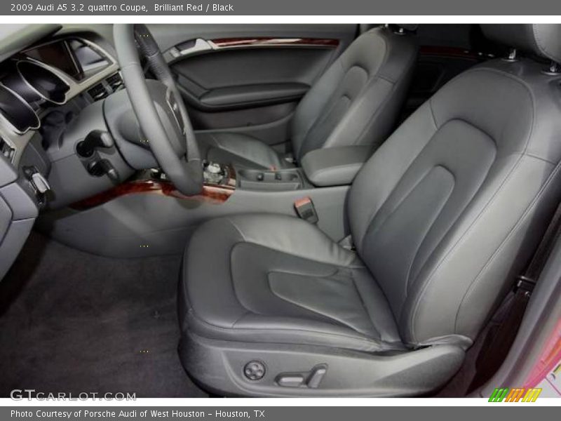 Brilliant Red / Black 2009 Audi A5 3.2 quattro Coupe