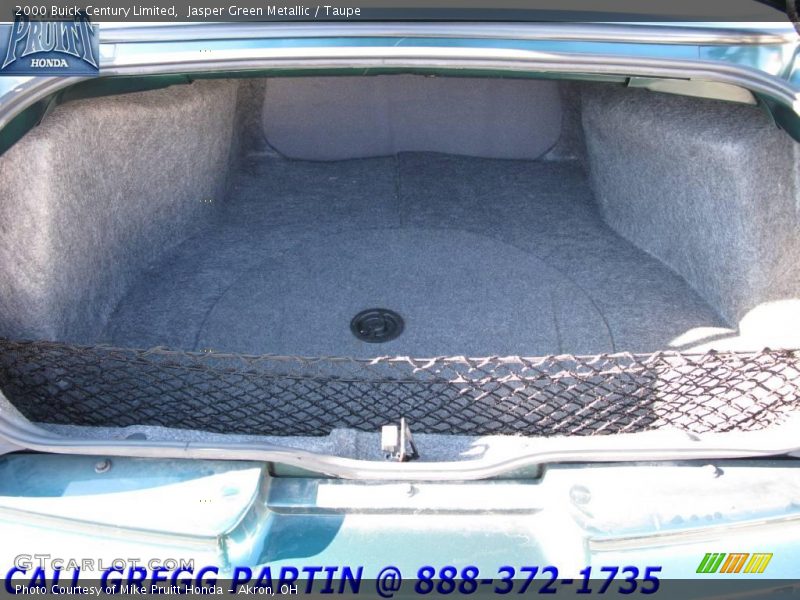 Jasper Green Metallic / Taupe 2000 Buick Century Limited