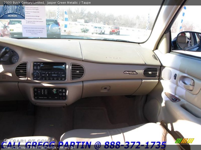 Jasper Green Metallic / Taupe 2000 Buick Century Limited