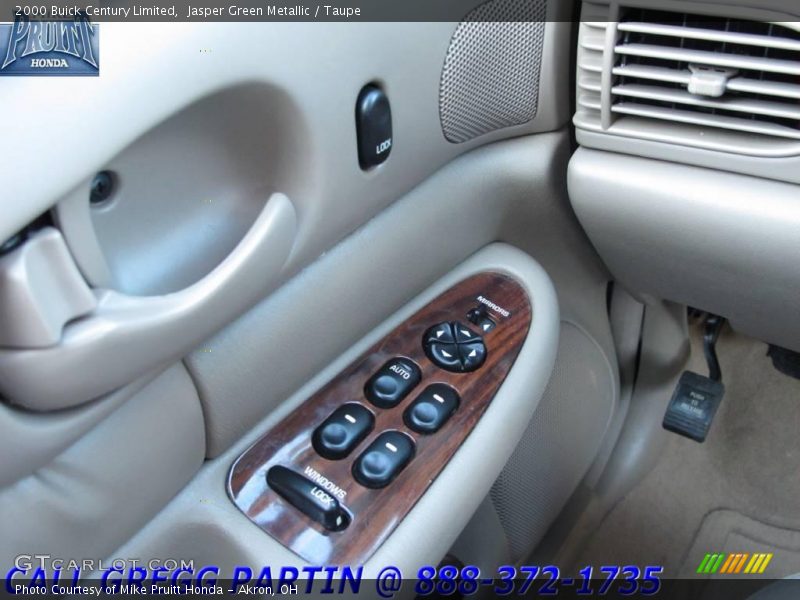 Jasper Green Metallic / Taupe 2000 Buick Century Limited