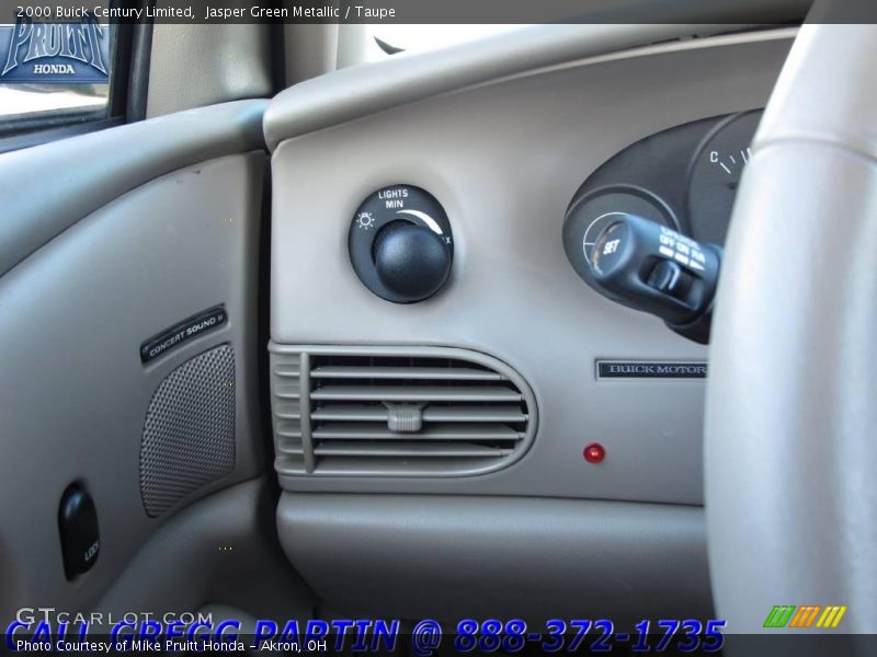 Jasper Green Metallic / Taupe 2000 Buick Century Limited