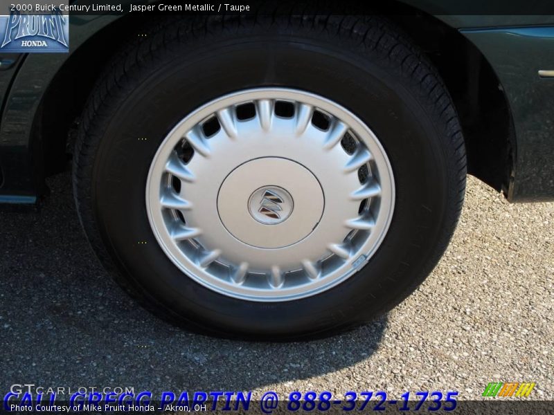 Jasper Green Metallic / Taupe 2000 Buick Century Limited