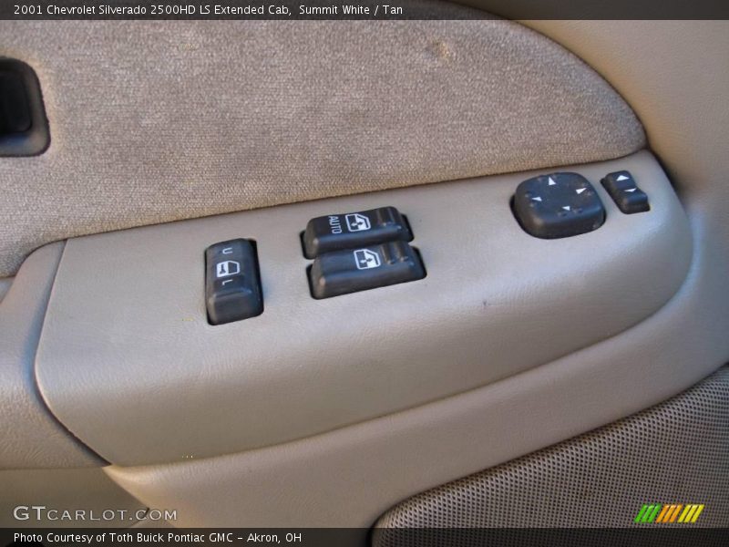Summit White / Tan 2001 Chevrolet Silverado 2500HD LS Extended Cab