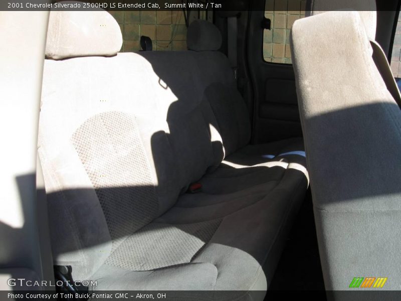 Summit White / Tan 2001 Chevrolet Silverado 2500HD LS Extended Cab