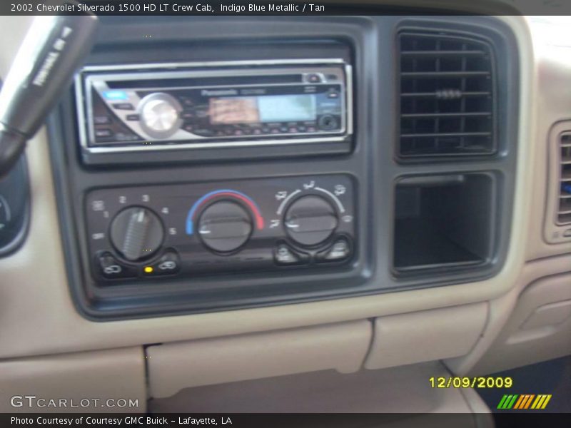 Indigo Blue Metallic / Tan 2002 Chevrolet Silverado 1500 HD LT Crew Cab