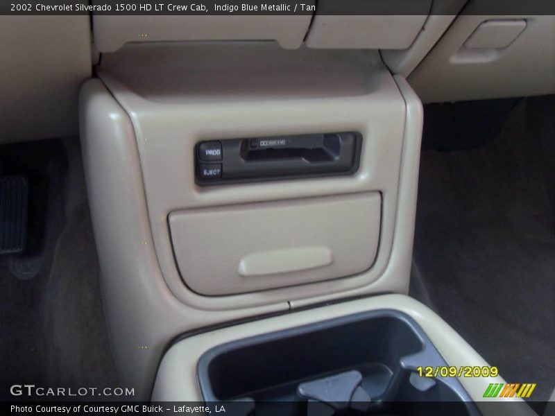 Indigo Blue Metallic / Tan 2002 Chevrolet Silverado 1500 HD LT Crew Cab