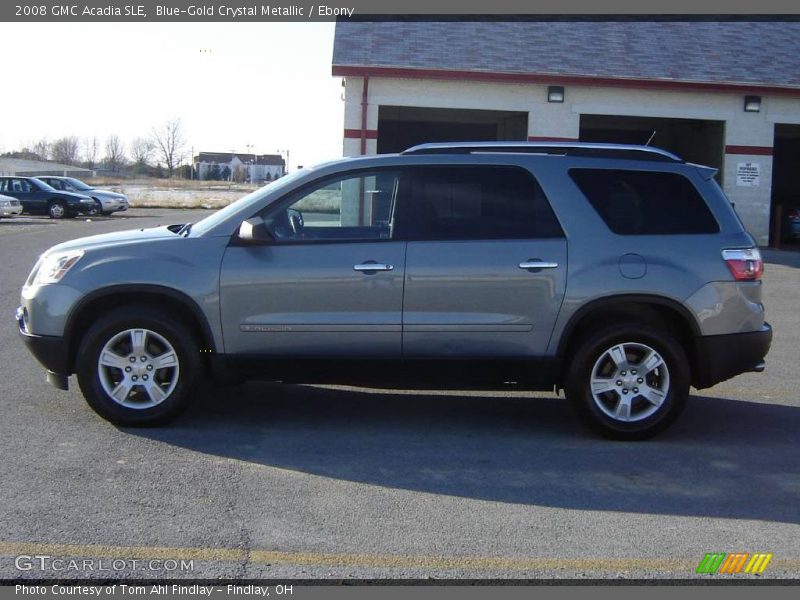 Blue-Gold Crystal Metallic / Ebony 2008 GMC Acadia SLE