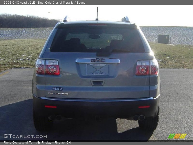 Blue-Gold Crystal Metallic / Ebony 2008 GMC Acadia SLE