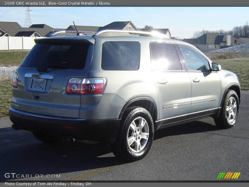 Blue-Gold Crystal Metallic / Ebony 2008 GMC Acadia SLE