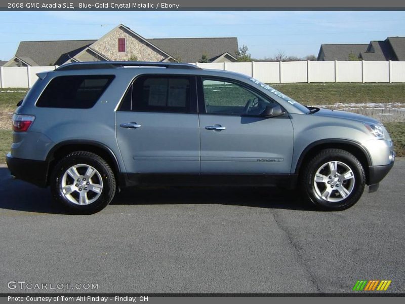Blue-Gold Crystal Metallic / Ebony 2008 GMC Acadia SLE