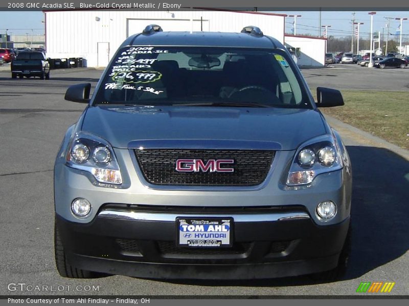 Blue-Gold Crystal Metallic / Ebony 2008 GMC Acadia SLE