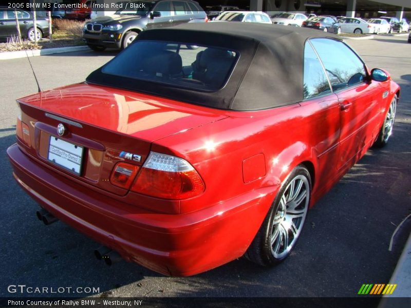 Imola Red / Black 2006 BMW M3 Convertible