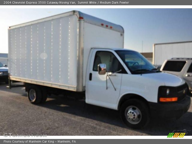 Summit White / Medium Dark Pewter 2004 Chevrolet Express 3500 Cutaway Moving Van