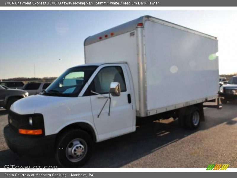 Summit White / Medium Dark Pewter 2004 Chevrolet Express 3500 Cutaway Moving Van
