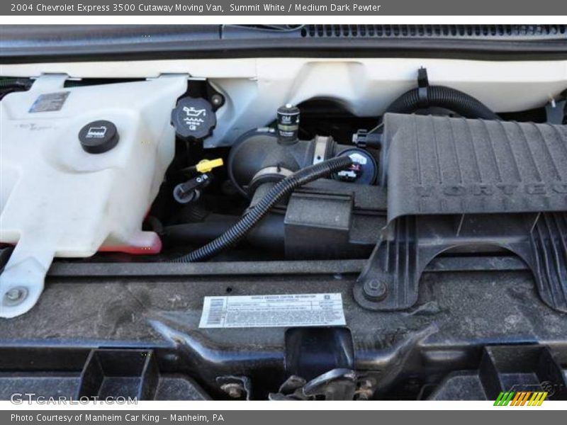 Summit White / Medium Dark Pewter 2004 Chevrolet Express 3500 Cutaway Moving Van
