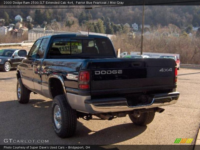 Patriot Blue Pearlcoat / Mist Gray 2000 Dodge Ram 2500 SLT Extended Cab 4x4