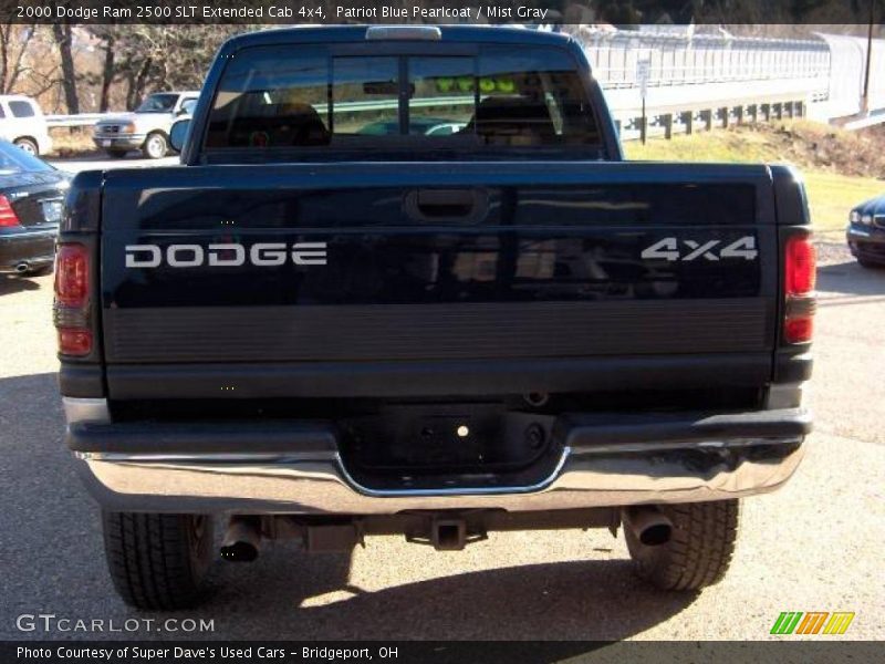 Patriot Blue Pearlcoat / Mist Gray 2000 Dodge Ram 2500 SLT Extended Cab 4x4