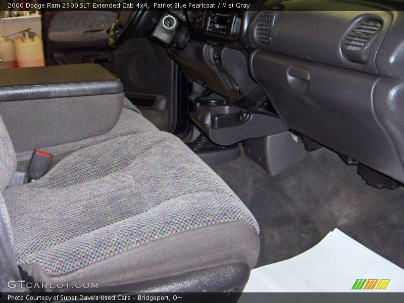 Patriot Blue Pearlcoat / Mist Gray 2000 Dodge Ram 2500 SLT Extended Cab 4x4