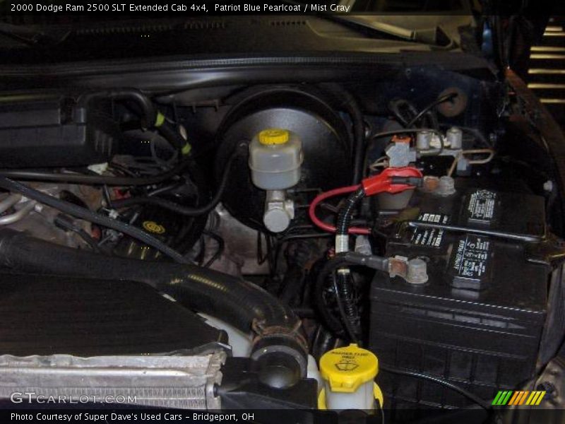 Patriot Blue Pearlcoat / Mist Gray 2000 Dodge Ram 2500 SLT Extended Cab 4x4