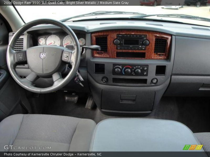 Bright Silver Metallic / Medium Slate Gray 2006 Dodge Ram 3500 SLT Quad Cab