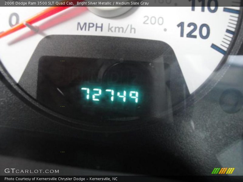 Bright Silver Metallic / Medium Slate Gray 2006 Dodge Ram 3500 SLT Quad Cab