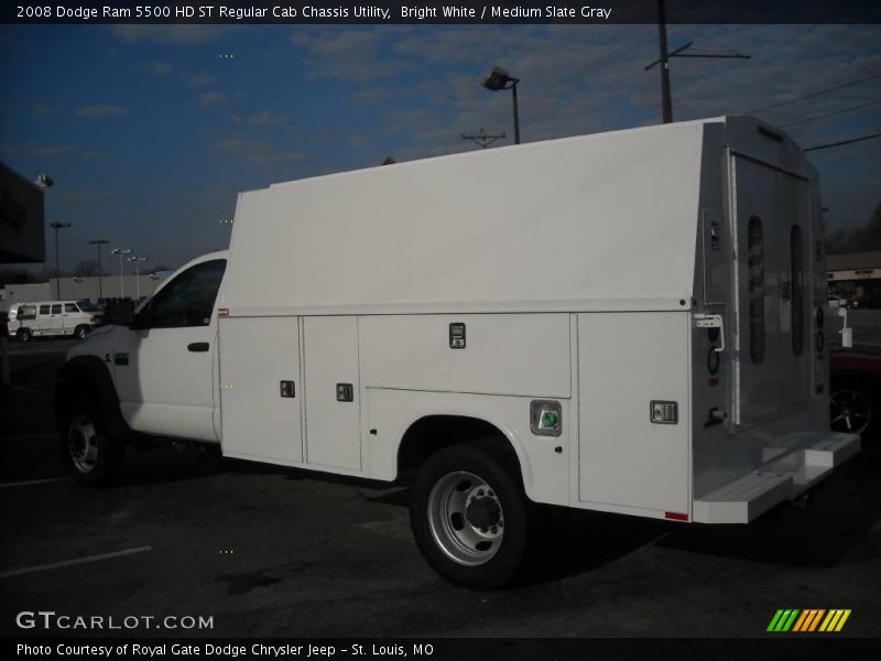Bright White / Medium Slate Gray 2008 Dodge Ram 5500 HD ST Regular Cab Chassis Utility