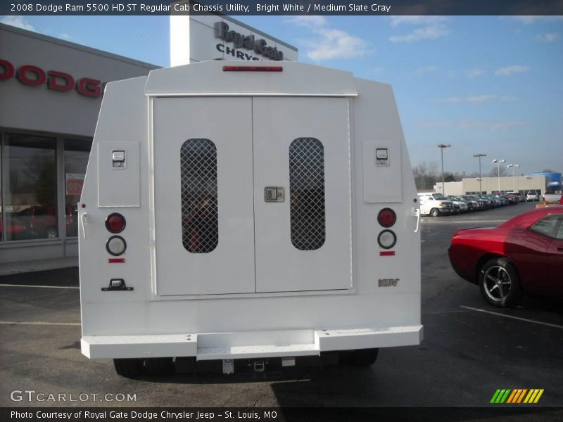 Bright White / Medium Slate Gray 2008 Dodge Ram 5500 HD ST Regular Cab Chassis Utility