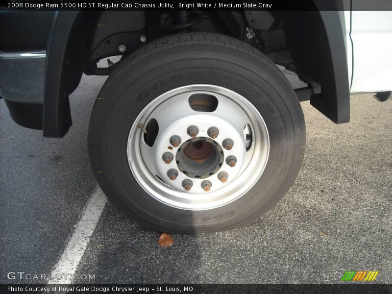 Bright White / Medium Slate Gray 2008 Dodge Ram 5500 HD ST Regular Cab Chassis Utility