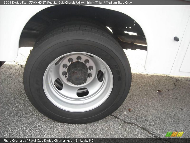Bright White / Medium Slate Gray 2008 Dodge Ram 5500 HD ST Regular Cab Chassis Utility