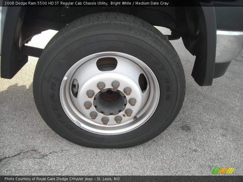 Bright White / Medium Slate Gray 2008 Dodge Ram 5500 HD ST Regular Cab Chassis Utility