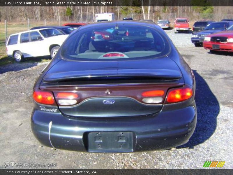 Pacific Green Metallic / Medium Graphite 1998 Ford Taurus SE