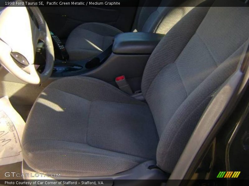 Pacific Green Metallic / Medium Graphite 1998 Ford Taurus SE