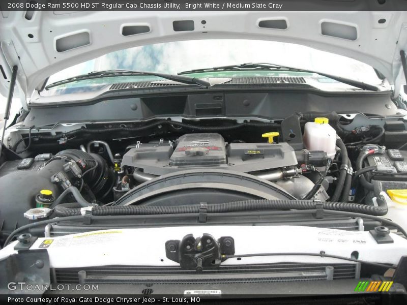 Bright White / Medium Slate Gray 2008 Dodge Ram 5500 HD ST Regular Cab Chassis Utility