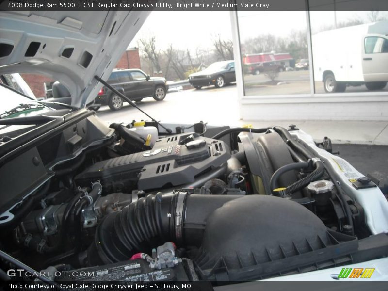 Bright White / Medium Slate Gray 2008 Dodge Ram 5500 HD ST Regular Cab Chassis Utility