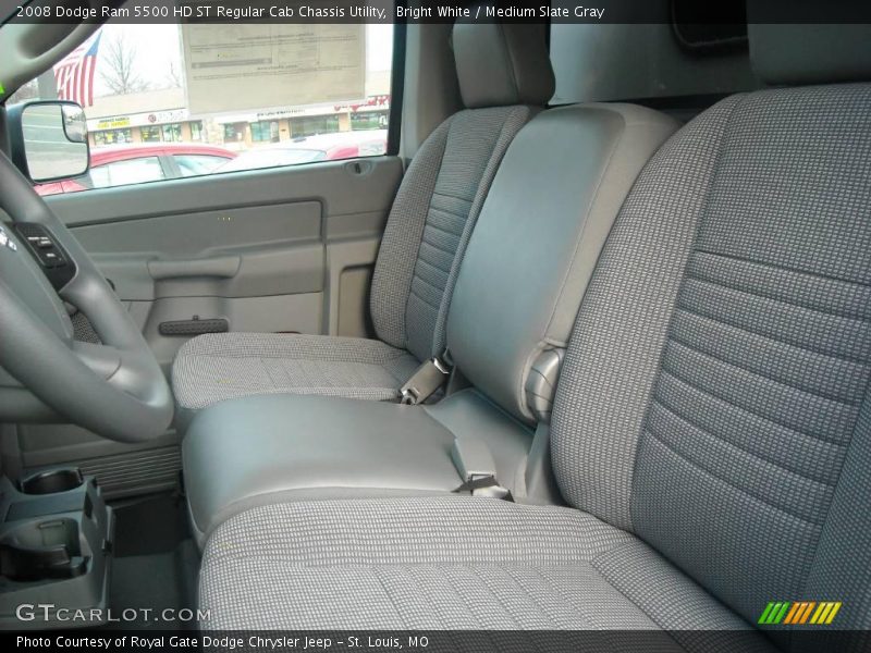 Bright White / Medium Slate Gray 2008 Dodge Ram 5500 HD ST Regular Cab Chassis Utility
