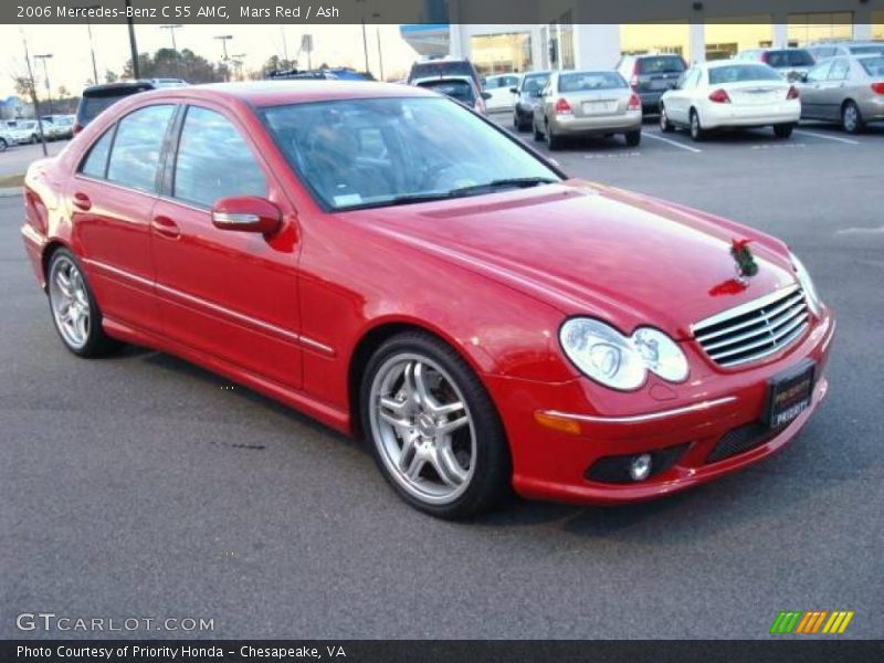 Mars Red / Ash 2006 Mercedes-Benz C 55 AMG