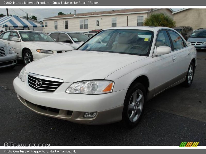 Snow Flake White Pearl / Beige 2002 Mazda Millenia Premium