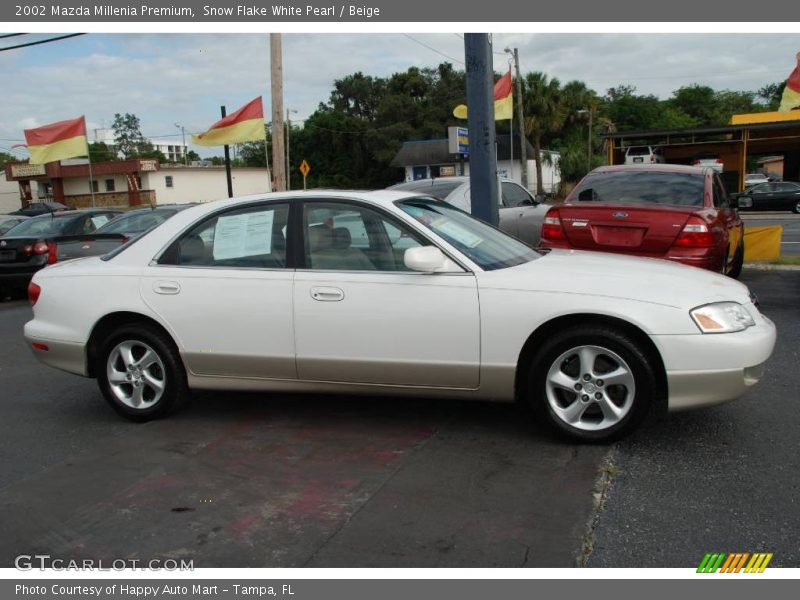 Snow Flake White Pearl / Beige 2002 Mazda Millenia Premium