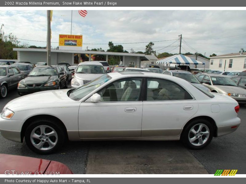 Snow Flake White Pearl / Beige 2002 Mazda Millenia Premium