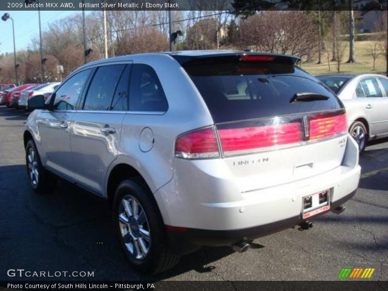 Brilliant Silver Metallic / Ebony Black 2009 Lincoln MKX AWD