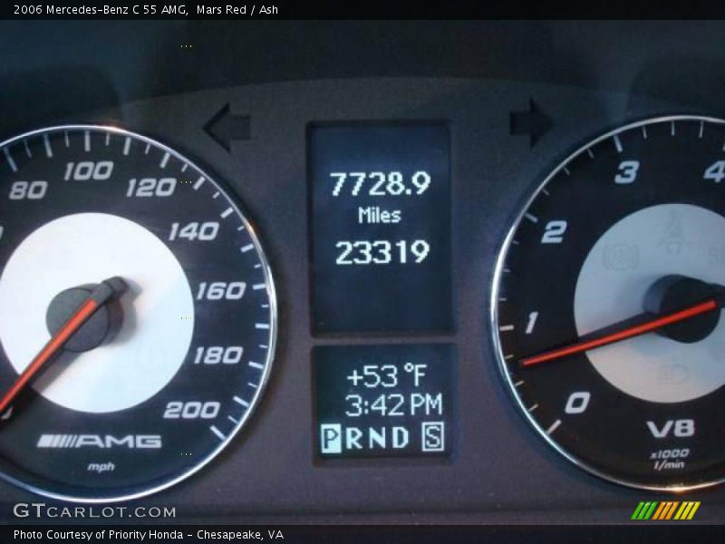 Mars Red / Ash 2006 Mercedes-Benz C 55 AMG