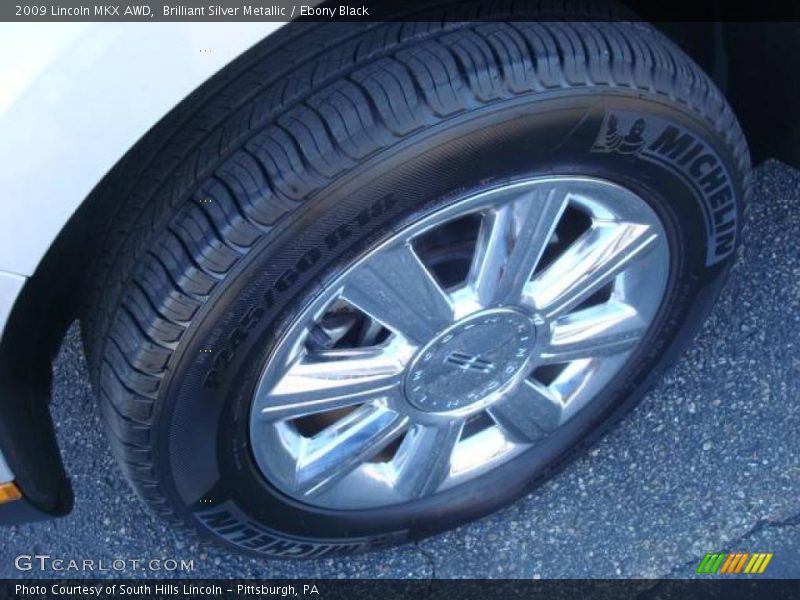 Brilliant Silver Metallic / Ebony Black 2009 Lincoln MKX AWD